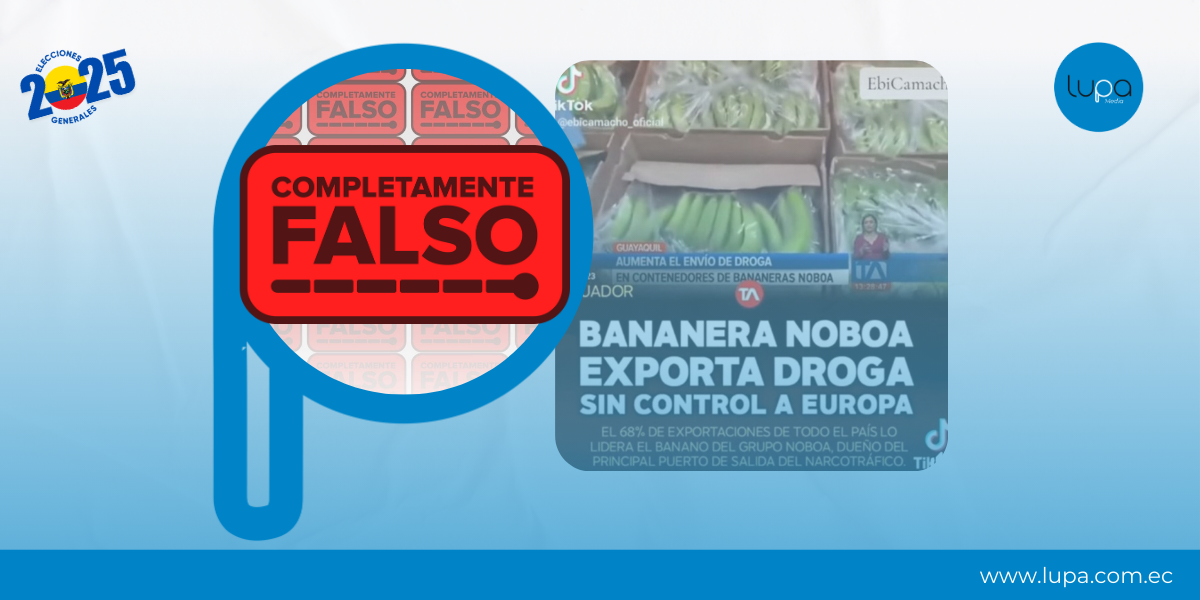 Image accompanying Teleamazonas reporta que la Bananera Noboa está exportando droga a Europa