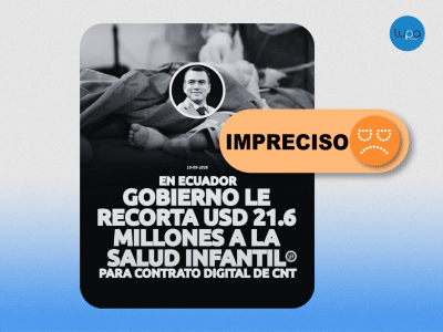 recorte de USD 21,6 millones salud infantil